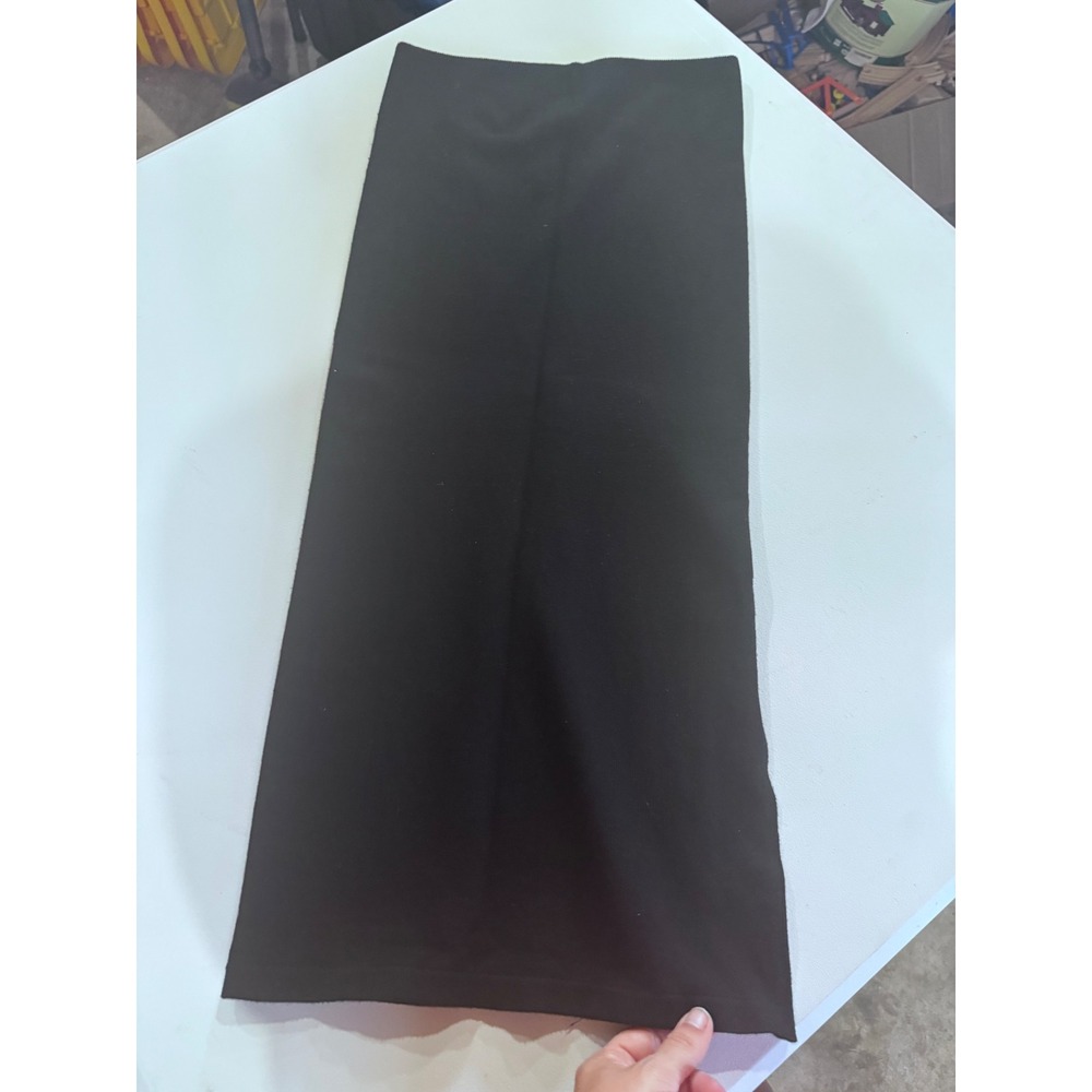 Fabletics Black Midi Skirt Straight Knit SI204431-0001-17040 Womens Small